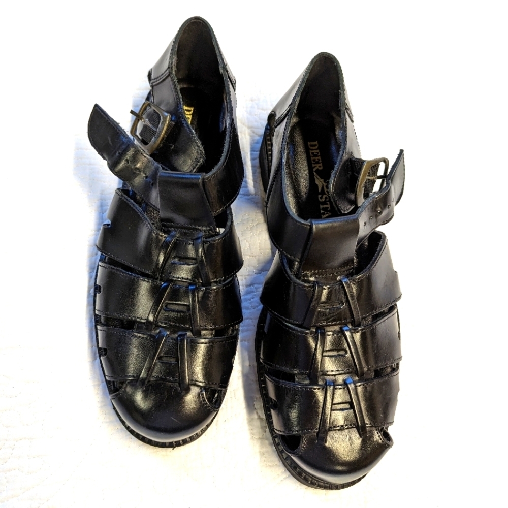 Deer Stags Black Men's Sandals